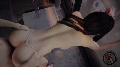 Cloud Strife x Tifa Lockhart - doggystyle; creampie; orgasm; big boobs; anus; pussy; 3D sex porno hentai; [Final Fantasy]