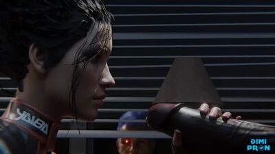 Panam Palmer - BBC; cuckold; inkpot; inkwell; oral sex; minet; blowjob; doggystyle; 3D sex porno hentai; [Cyberpunk 2077]