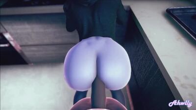 Widowmaker - BBC; doggystyle; vaginal fucked; big ass; big butt; 3D sex porno hentai; [Overwatch]