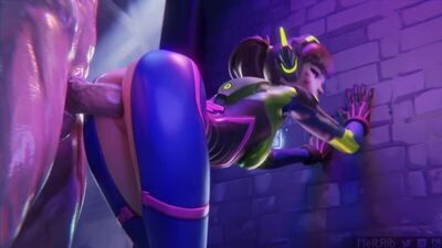 D.Va - doggystyle; big ass; big butt; stockings; 3D sex porno hentai; [Overwatch]