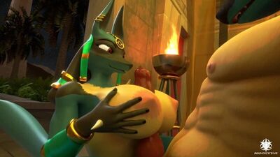 Furry yiff pokemon lucario parody ankha animal crossing porn