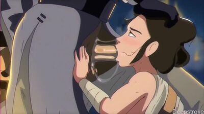 Rey Skywalker - group sex; gangbang; double penetration; anal; blowjob; orgasm; 3D sex porno hentai; (by deepstroke) [Star Wars]