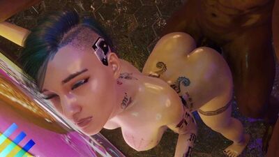Judy Alvarez - BBC; blacked; interracial; big butt; small tits; 3D sex porno hentai; [Cyberpunk 2077]