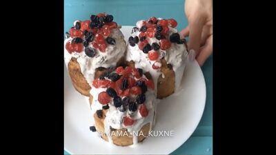 Творожные куличи без дрожжей (ингредиенты в описании видео)