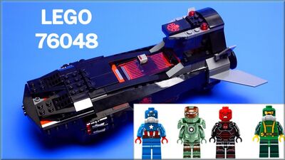 2016 LEGO Marvel Super Heroes 76048 Iron Skull Sub Attack! Lego speed build - ЛЕГО СУПЕРГЕРОИ 2016