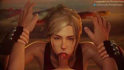 Lidia Sobieska - NSFW; oral sex; minet; blowjob; facefuck; riding; big boobs; 3D sex porno hentai; (by @bouquetman) [Tekken]