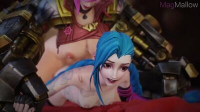 Vi x Jinx (1080p) 3D futanari futa porn