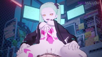 (Sound) Rebecca pov sex animation [Cyberpunk: Edgerunners, MagMallow;Porn;Hentai;R34;Sex;порно;хентай]