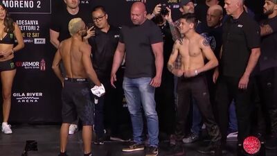 Дейвесон Фигередо vs Брэндон Морено - Битва взглядов перед UFC 263