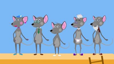 МАЛЕНЬКАЯ МЫШКА - ТРИ МЕДВЕДЯ - Веселая развивающая песенка мультик для детей малышей