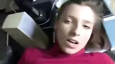 Amateur anal quickie in office