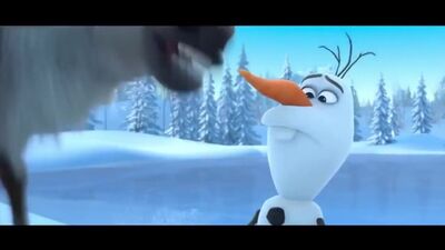 Снеговик и Олень! Смешной Олаф из мульта Холодное Сердце