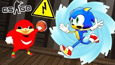 Михакер ЕЖИК СОНИК И УГАНДА НАКЛЗ  CS GO Тролль Прятки (КС ГО Маньяк)