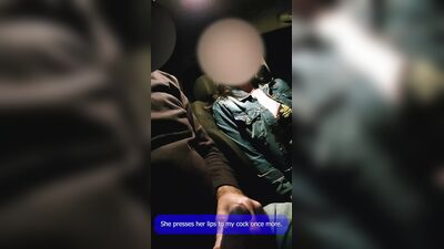 Married pays uber trip with blowjob.