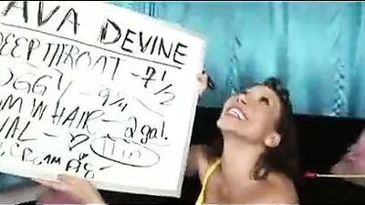 AVA DEVINE WINS BIG FAKE DICK