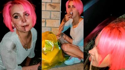 Хардкорное унижение шлюшки