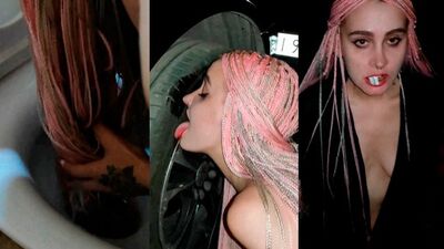 Лизание туалета и фетиши на природе