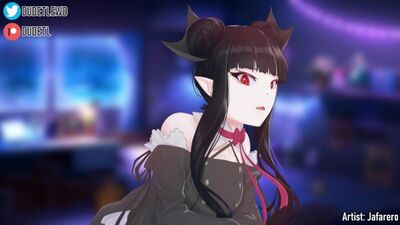 Подруга-вампир в возбуждении