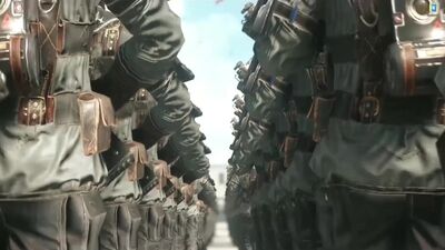 Марш солдат из игры Wolfenstein 2 - живые обои для Wallpaper Engine