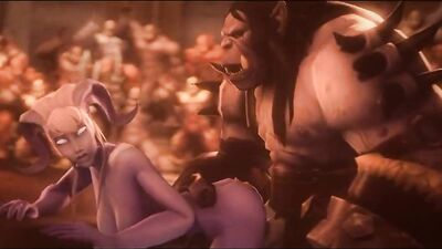 Оттрахал фигуристую нимфу, как только наклонилась рачком