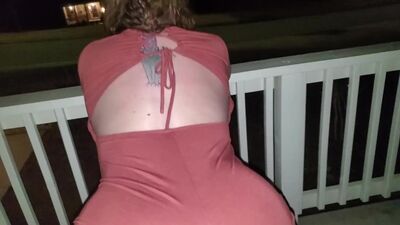 FUCKING and SUCKING on the front porch, we almost get caught!