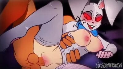Vanny Cute Furry Bunny Blowjob & Fuck Pussy - FNAF Security Breach