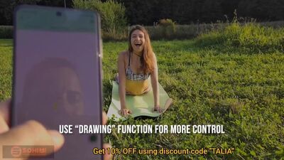 Внутри нее вибратор, которым я управляю