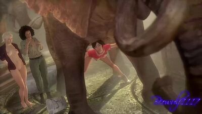 Nadine Ross x Elena Fisher x Chloe Frazer - doggystyle; vaginal fucked; 3D sex porno hentai; [Uncharted]