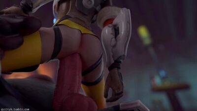 3D porn -Tracer x Roadhog (Overwatch sex)
