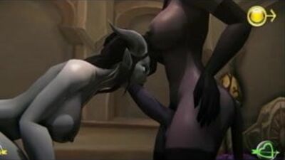 World of Warcraft - дренейский шмель трахает дренейскую девушку