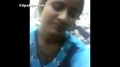 Young Indian desi teen in sky blue salwar getting exposed and fucked outdoor MMS