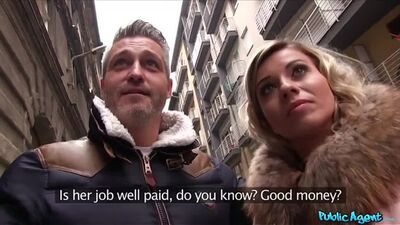 PublicAgent - Cheating Wife Fucks for some Cash - Full Casting Video