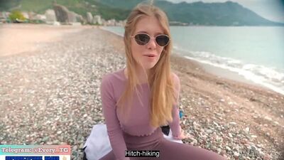 Шлюшка на пляже