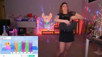 Alinity с проскальзыванием сосков (замедленная съемка)