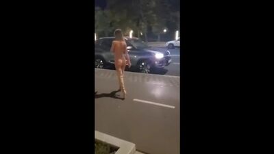 MonikaFoxxx aka Monika Fox - Nude Walking through the City at Night (Blowjob, Cumshot, Poblic Nudity, Rimjob)