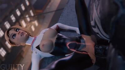 [3D Porn] Guilty - Spider-Man: Into the spider-verse. Venom Hard fucked Gwen-Spider and make creampied (2020) [Creampie, 3dporn]