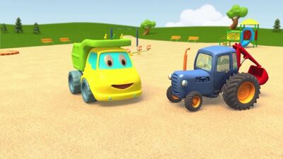 Развивающие мультики про машинки - Синий Трактор Гоша - Все серии - Учимся считать, запоминаем цвета