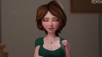 [Redmoa, Kittenvox] Big Hero 6 - Cass Hamada (Хентай, 2D, 3D, Hentai, Перевод на русский, Субтитры)