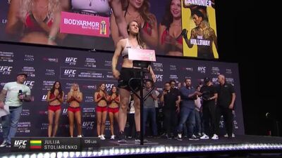 Jessica-rose clark vs julija stoliarenko (ufc 276 ceremonial face-off)