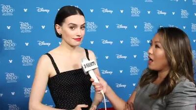 Daisy Ridley weighs in on Reys light and dark aspects in RiseOfSkywalker D23