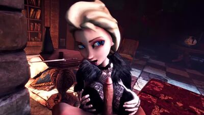 3D Анимация порно Эльза (Elsa Frozen) / Твои Блогерши