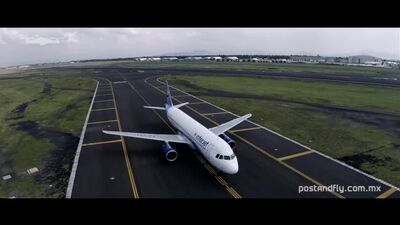 Дрон показал один день аэропорта