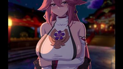 A Date with Yae Genshin Impact porn sex r34