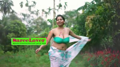 Anjani - White Print Saree - RedHeart Entertainment