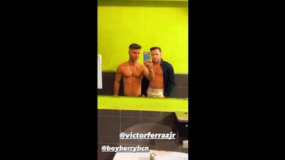 Victor Ferraz and Allen King in the Gym