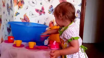 ♥ Алиса свинка пеппа, Маша и медведь пьют чай. Alice Peppa pig, Masha and the bear drinking tea.