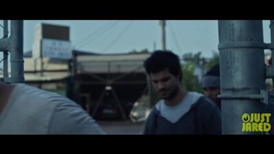 Taylor Lautner & Marie Avgeropoulos - "Tracers" At the Shipyard Clip