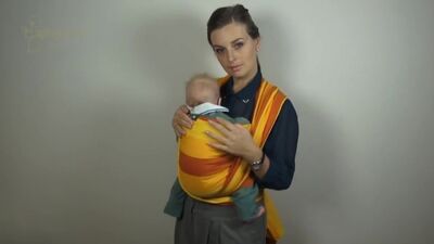 Слинг-шарф, намотка Крест над карманом - Нина Зайченко