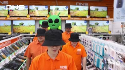 В DNS тает лед - самая зеленая пародия на Грибы