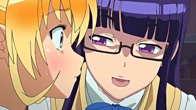 Девушка с членом трахает другую хентай тёлочку и наполняет задницу спермой